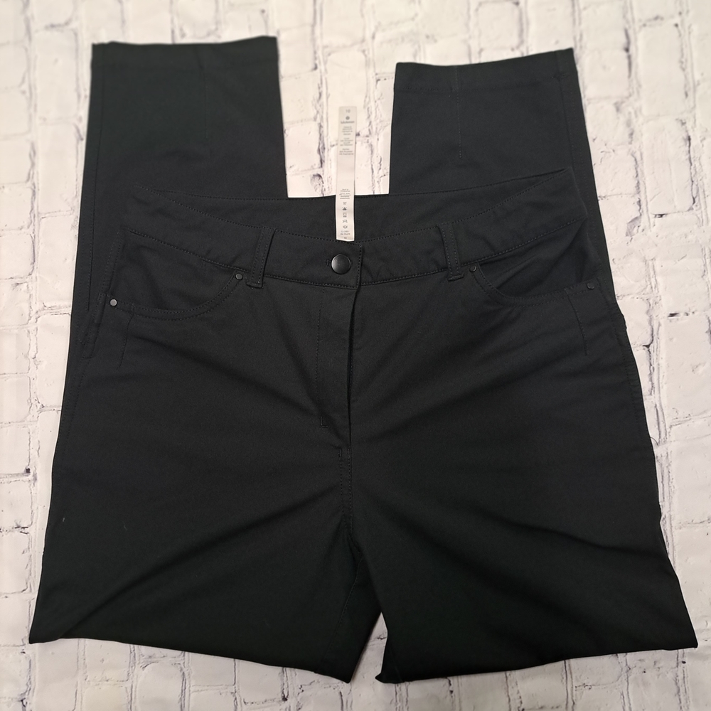 Black Lululemon Straight-Leg Pants